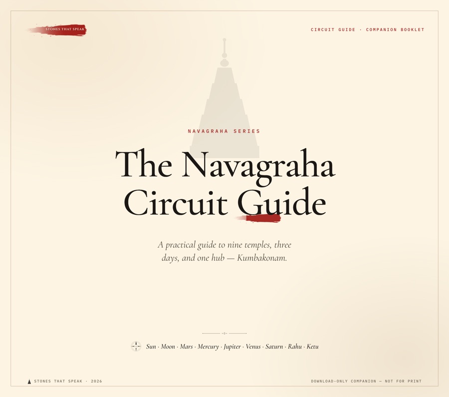 The guide's cover page — The Navagraha Circuit Guide