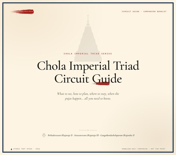 The guide's cover page — The Chola Imperial Triad Circuit Guide